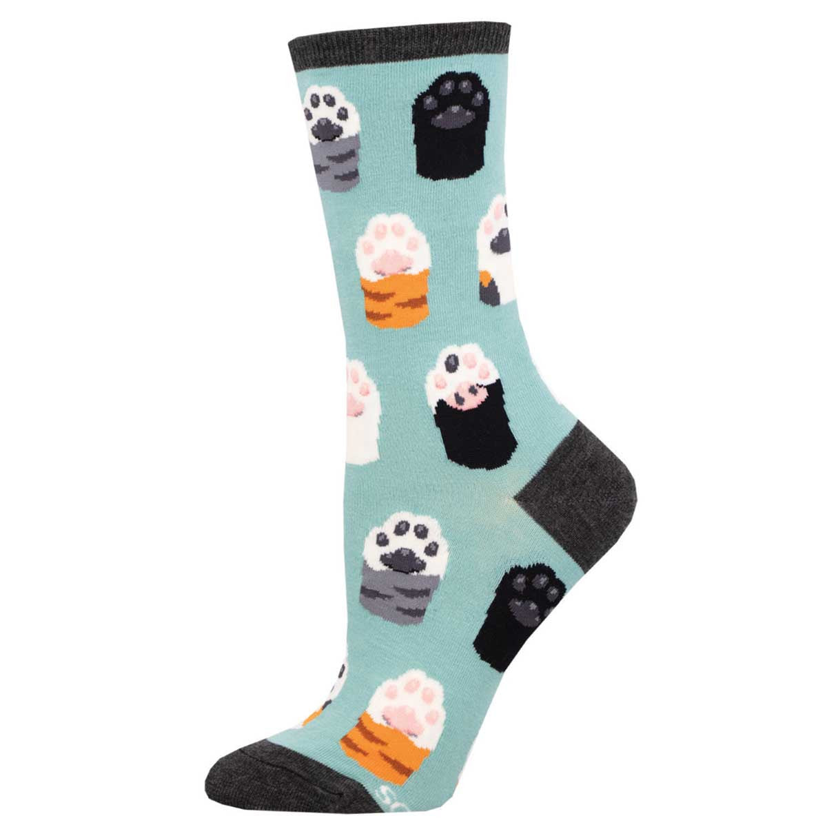 Toe Beans (Blue) Crew Socks S/M