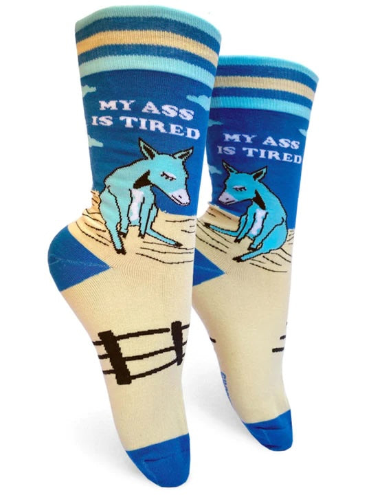 My Ass Is Tired Women's Crew Socks