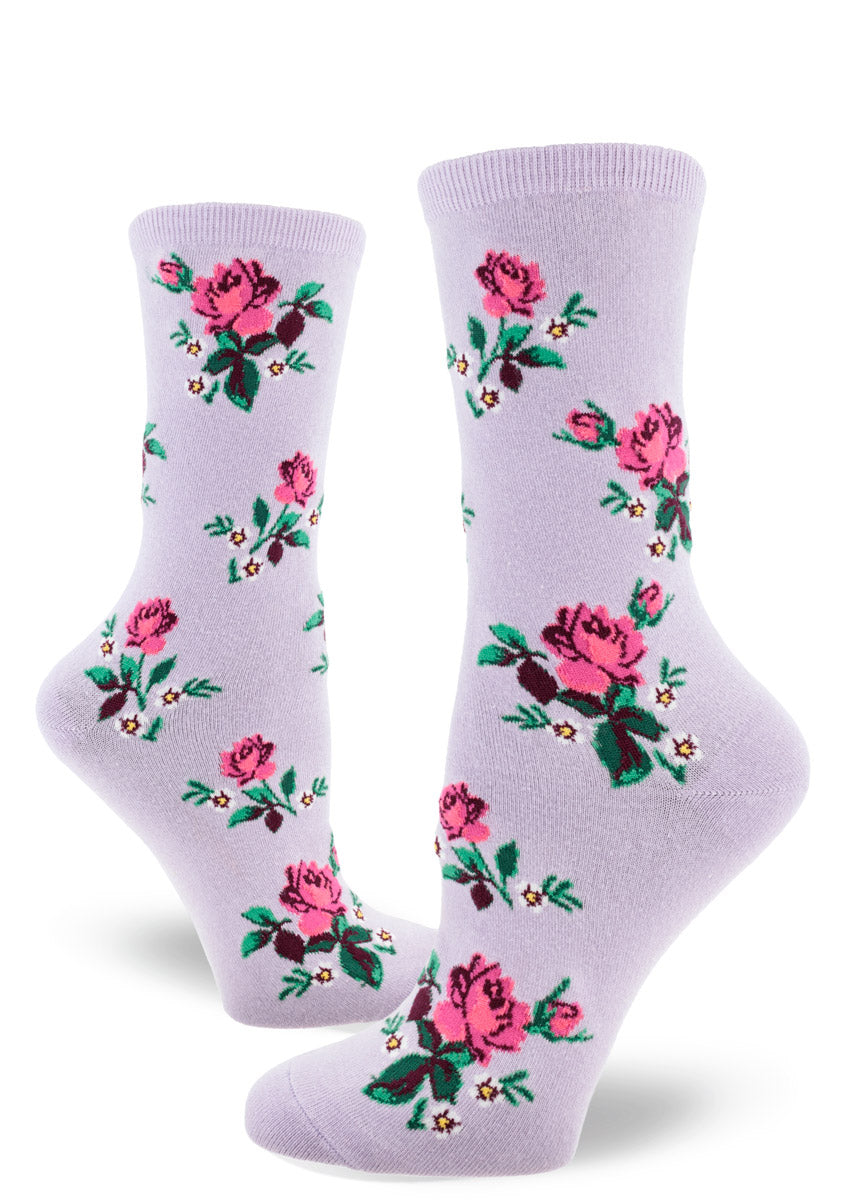 Pink Roses Women's Crew