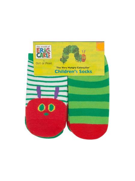 "Eric Carle's Hungry Caterpillar Baby / Kids (0-12 Month, 12-24 Month, 2T-3T) 4 pack Crew Socks"