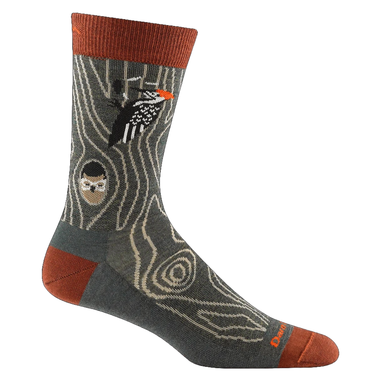 Darn Tough? Men's Woody (Forest) Crew Lightweight Lifestyle Socks 6111