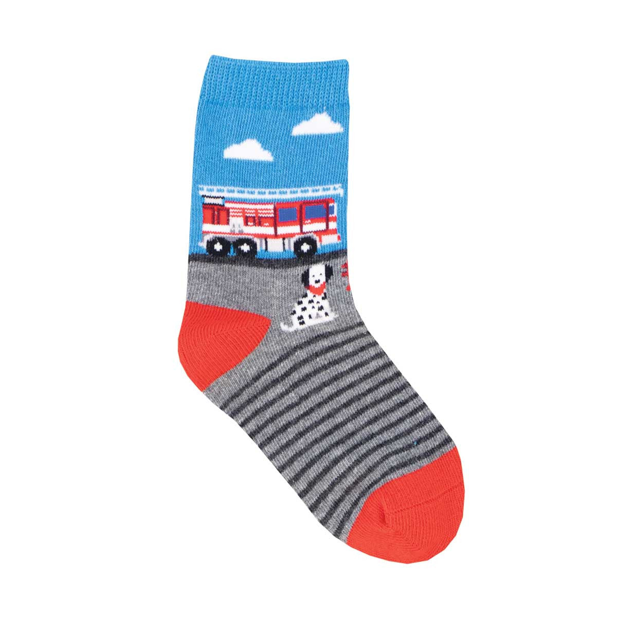 Fire Engine Crew Socks (Age 2-4)