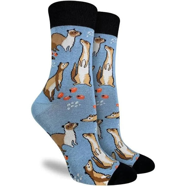 Ferrets (Light Blue) Crew Unisex Crew sock (5-9)